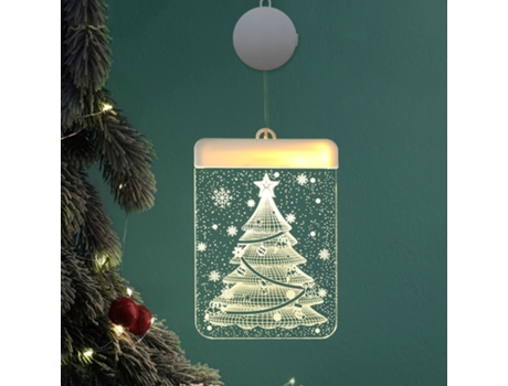 Adorno de Navidad Adornos Navideños Ventana Cortina Colgante Led Decoración