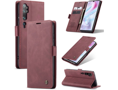 Carcasa Xiaomi Mi note 10 Livro Caseme Elite Morado