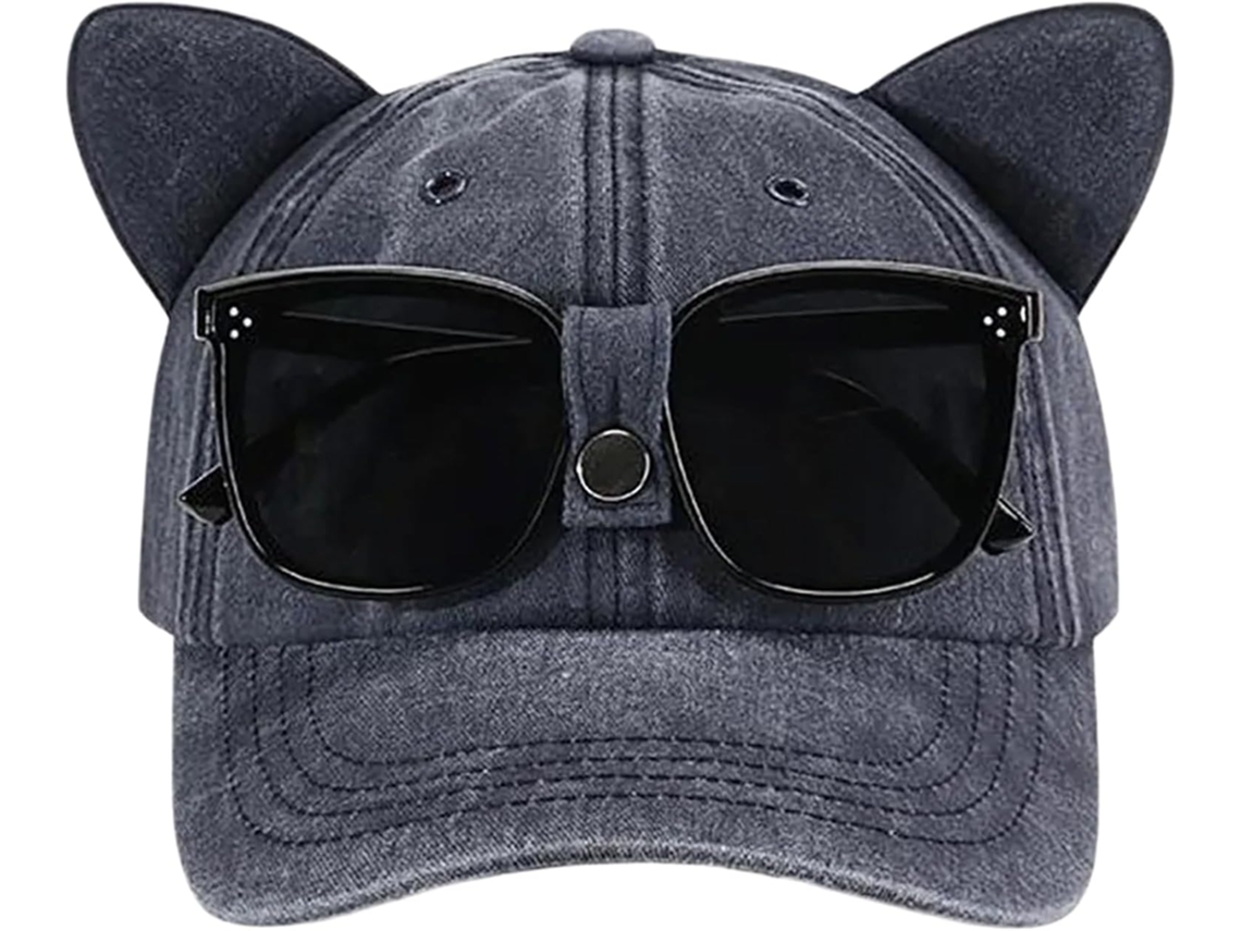 Gorro de dibujos animados SFUSHOS con orejas de gatito, para adultos, diversión garantizada.