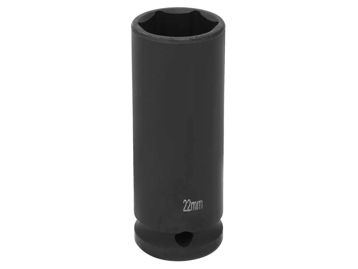Vaso De Impacto Profundo Métrico De 1/2 Pulgada (21/22/24 Mm), 6 Puntas, Acero, Neumático.