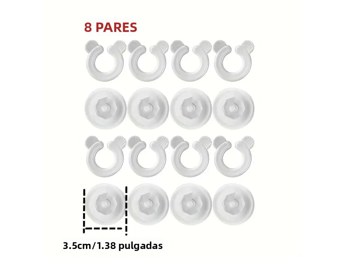 8. Cierres antideslizantes para sujetar fundas nórdicas y fundas de sillones.