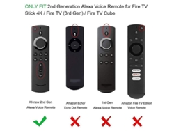 2026-cubre Control Remoto Silicona Resistente A Caídas Compatible Con Amazon Fire Tv Stick 4k 2ª Generación