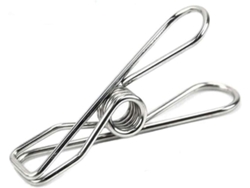 Pinzas de ropa de acero inoxidable para exteriores, reutilizables y duraderas, totalmente metálicas, para diversos usos diarios, incluida la colada.
