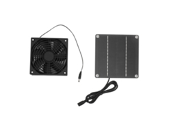 Conjunto De Ventilador Solar Con Panel De Silicio Monocristalino De 2200 Rpm Para Invernaderos Y Hogares.
