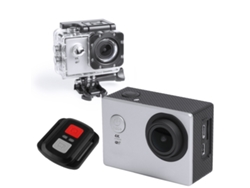 La cámara de acción Klack Pro 4K captura cada momento en HD - Gris | Control remoto | Varios accesorios de montaje incluidos.