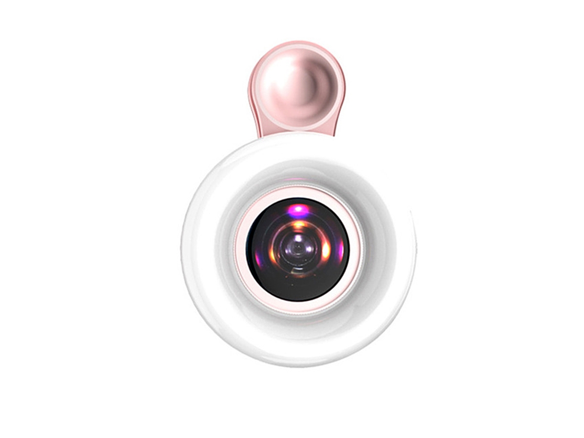 Lente Macro 15x Para Teléfonos Móviles Con Luz De Relleno Led De 53 Led, Lente Gran Angular Hd.