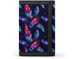 Cartera Compacta Poliéster Con Cremallera Para Hombre Diseño Estampado