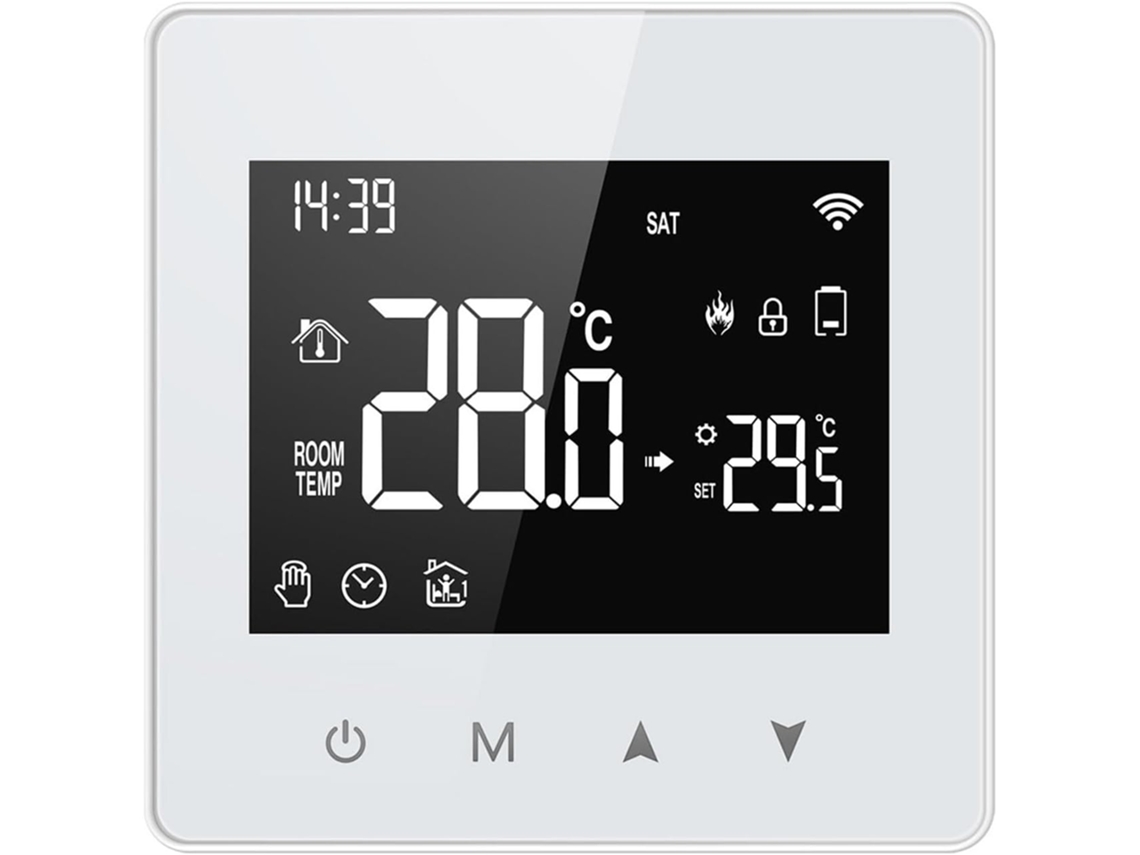 Sensor De Temperatura Y Humedad Alimentado Por Batería, Pantalla Lcd