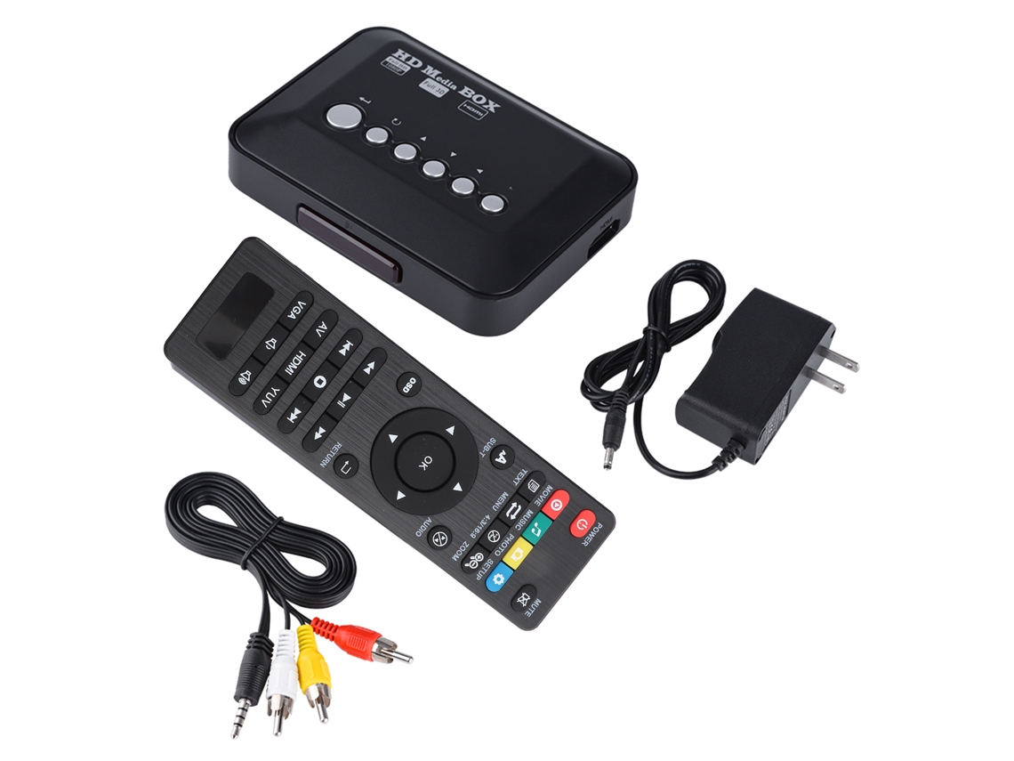 Reprodutor De Mídia Hdmi 1080p Hd Com Controle Remoto Infravermelho - (uss)