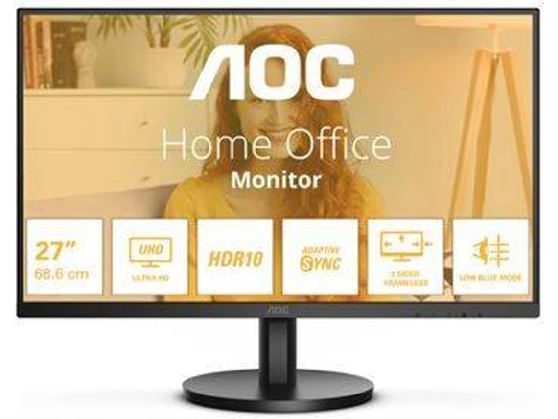 Monitor AOC U27B3M (27'' - LCD - 4K UHD - 4 ms - 60 Hz - Negro)
