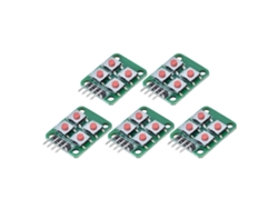 Módulo De Teclado De 5 Piezas, Matriz 2x2, 4 Teclas, Escaneo Para Control Eléctrico