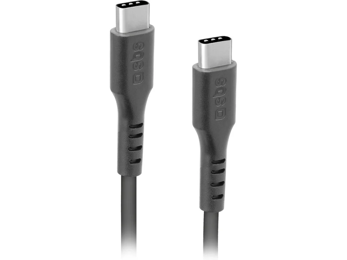 Cabo SBS 2XTYPE USB-C 1.5m Negro
