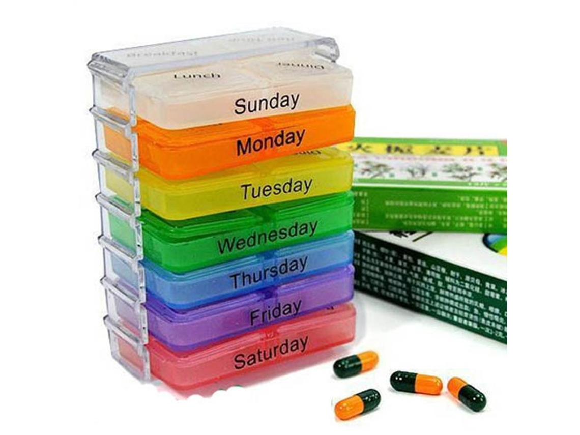 Dosett Fácil de Usar - Caja de Medicamentos con 7 Compartimentos