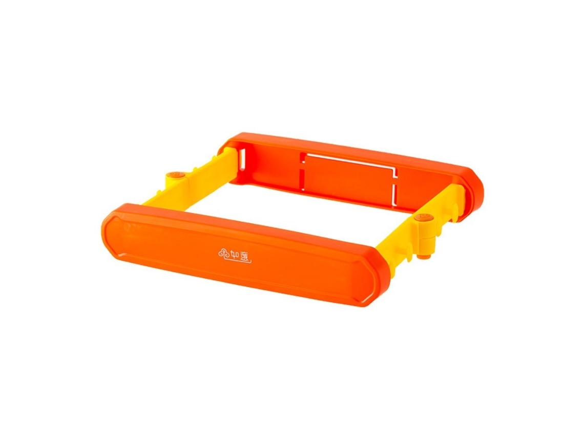 Soporte para bolsas de basura de pared, color naranja