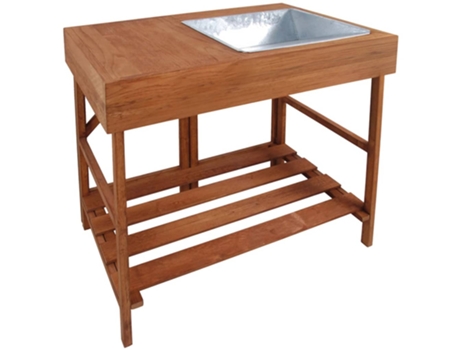 Mesa para macetas ESSCHERT DESIGN de madera dura GT35