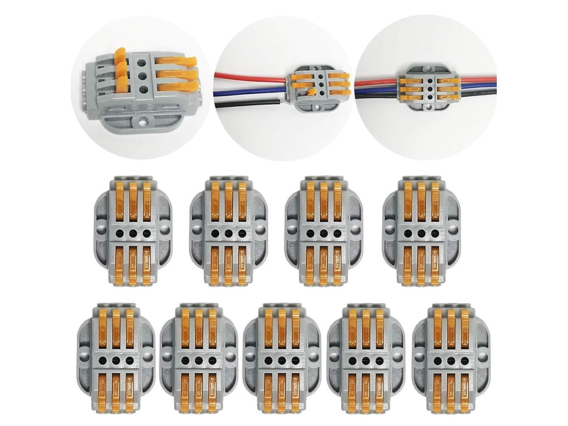 Conectores De Palanca Compactos Que Reducen Considerablemente El Tiempo De Cableado. Diseño Innovador Para Facilitar La Operación Con Cables De Cobre