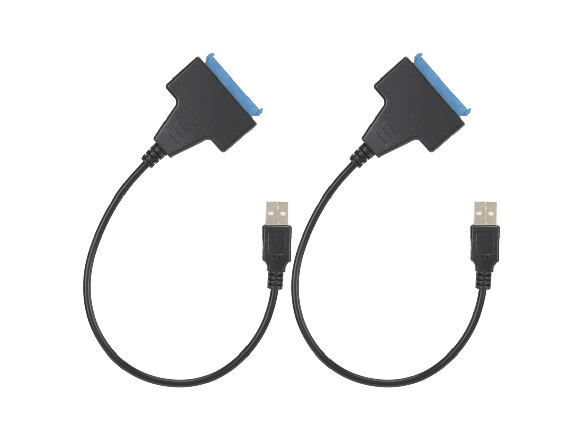 Cable De Interfaz Usb 2.0 A Sata De 2 Piezas, Conector Para Ssd/hdd De 2,5 Pulgadas, 20 Cm