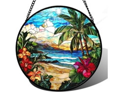 Vitral Paisaje 20 Cm, Decoración Ventana, Regalo