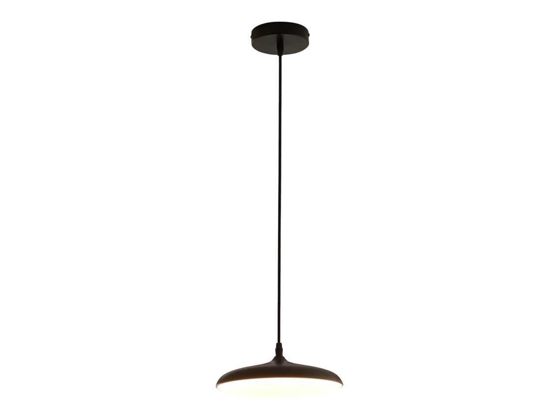 Lámpara colgante Oupilu con LED integrados en metal, 120x25x25 cm, blanco/negro. Lux.pro