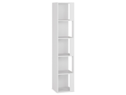 Estantería de rincón Fiyi 5 huecos color Blanco