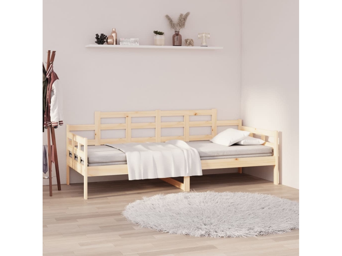 Sofá Cama Madera Maciza De Pino 80x200 Cm