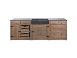 Set 3 Mueble Cocina Piedra Sinterizada 236x55x86cm