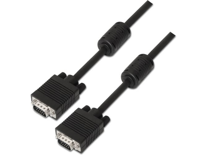 Cable de Vídeo AISENS (VGA - 3 m - Negro)