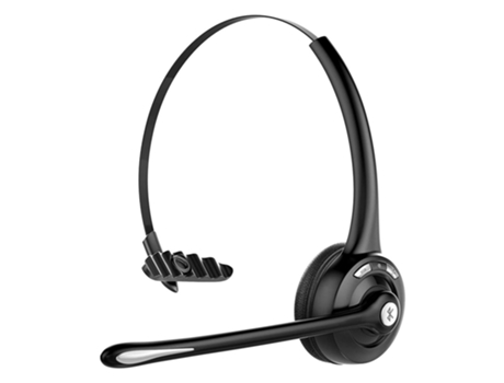 Auriculares Bluetooth/para teléfono móvil con micrófono inalámbrico para oficina por encima de la cabeza o