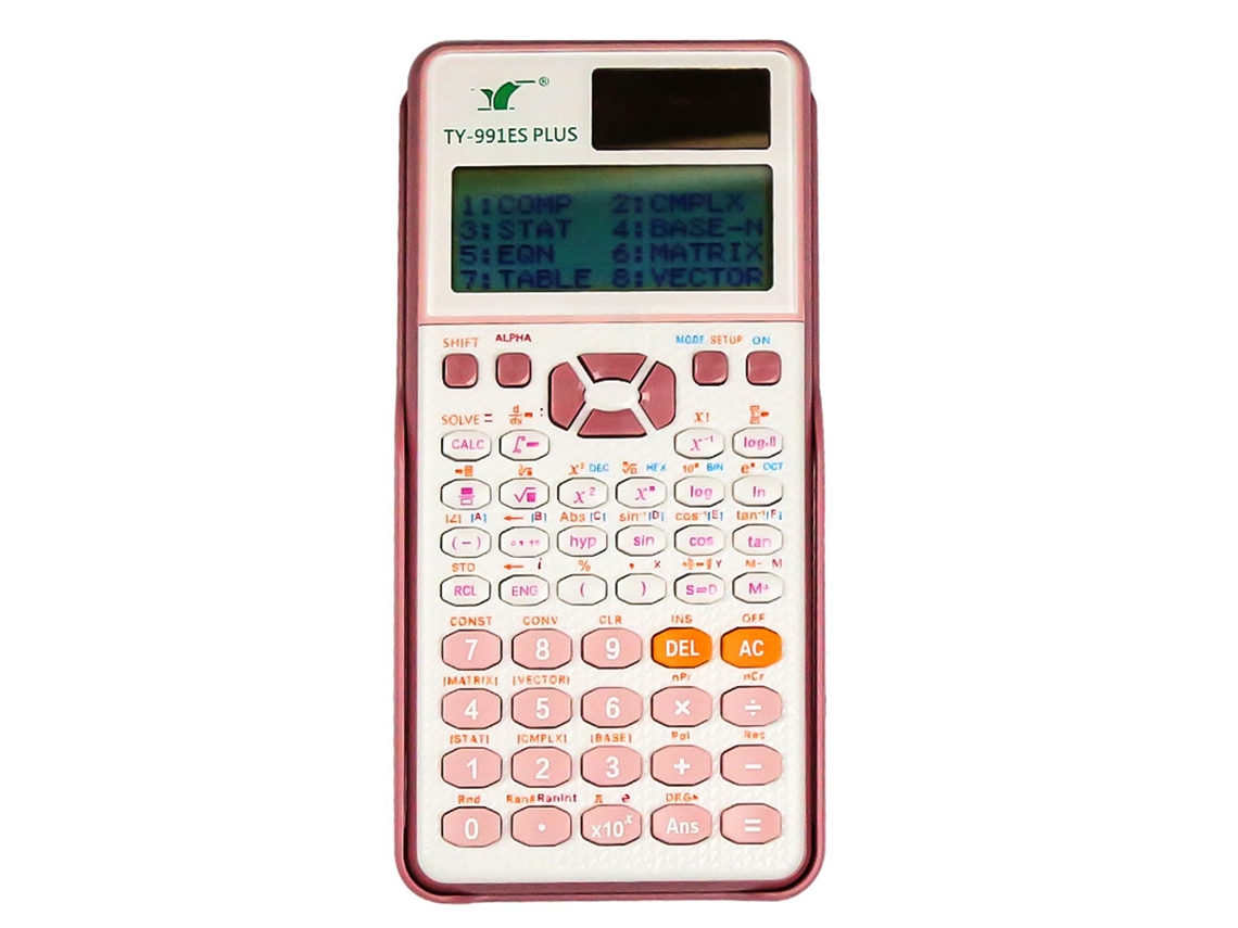 Calculadora científica con 417 funciones y pantalla HD. Ideal para estudiantes universitarios.