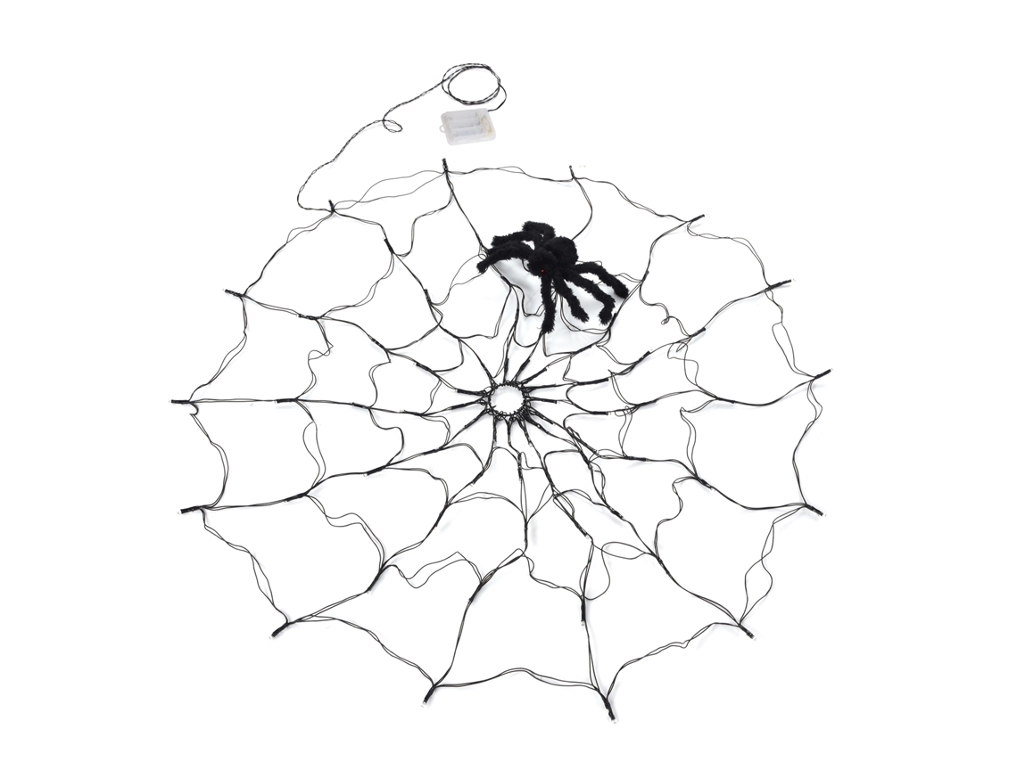 Lámpara de telaraña de 5 V con batería para Halloween