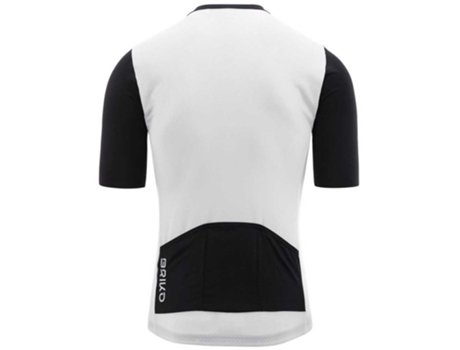 Jerseys BRIKO Jersey Manga Curta Stripe Branco L Homem
