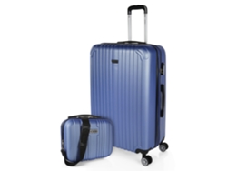 Maleta Abs Grande ITACA Sevron azul zafiro (49X76x30 Cm - 104L)