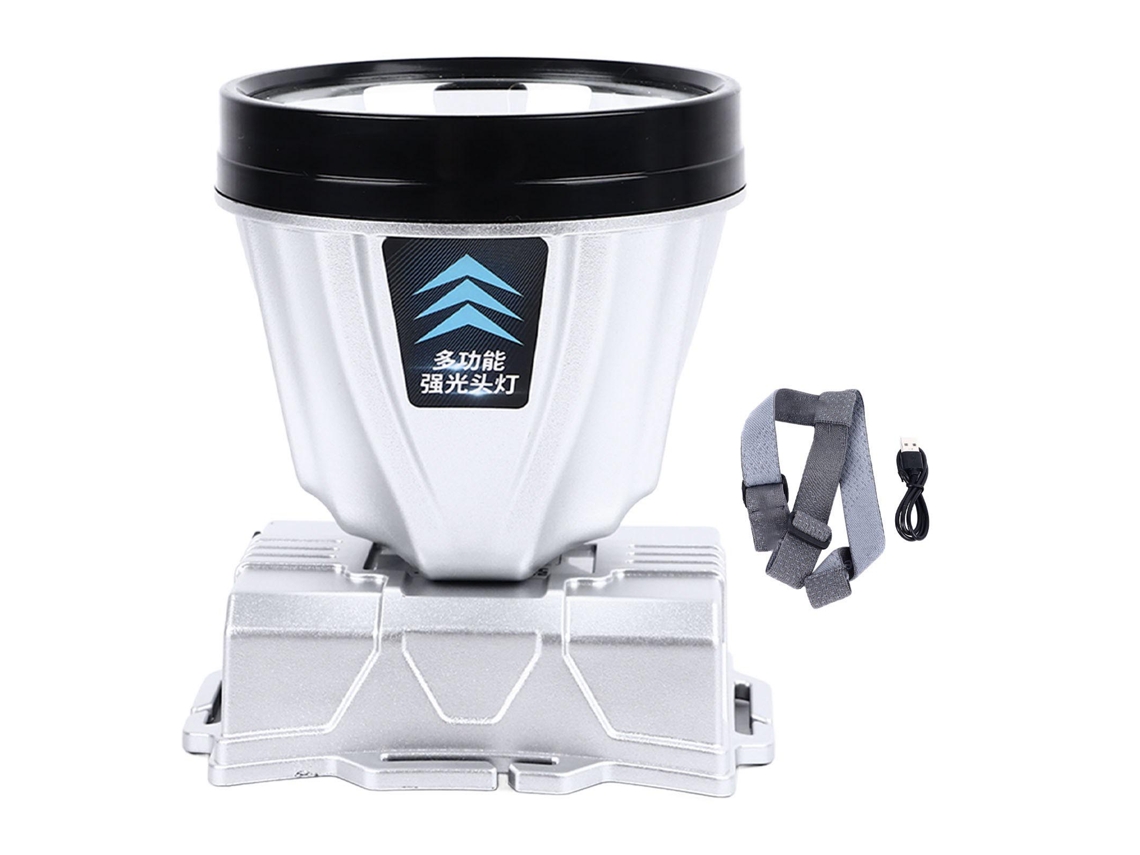2026-linterna Frontal Recargable De Alta Potencia 90000lm Led Para Camping Pesca Caza Exterior Plata