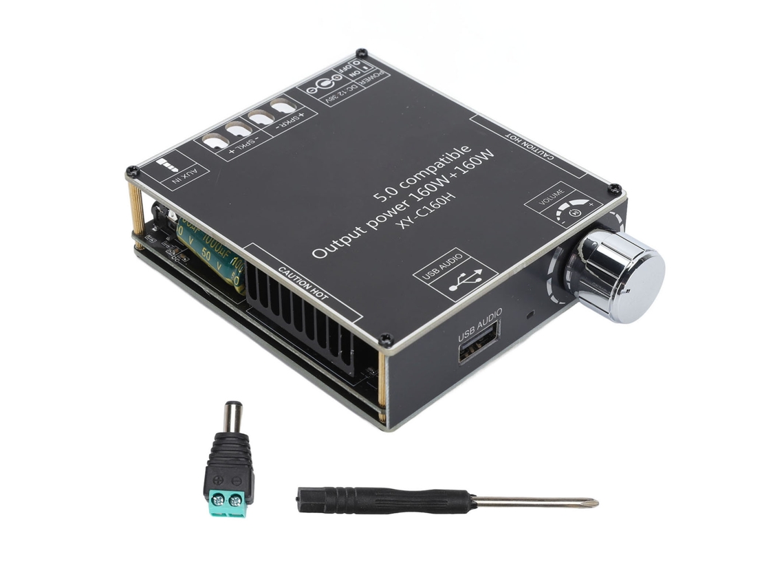 Placa Amplificadora De Canal Bluetooth 2.0 Tda7498e, Módulo De 160w+160w Con Control Por Aplicación, Usb Y Aux.