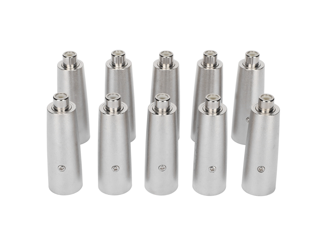 Adaptador Rca A Xlr Hembra A Macho Con Reducción De Ruido, Conector De Micrófono Metálico Para Equipos De Grabación Y Amplificadores.