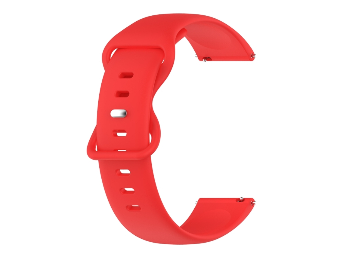 Bracelete Para Samsung Galaxy Gear Sport (42mm) - Silicone Cor Sólida (20mm) - Vermelho