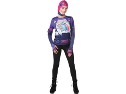 Disfraz de Mujer RUBIE'S Camiseta Brite Bomber con capucha (Poliéster - Tam: S)