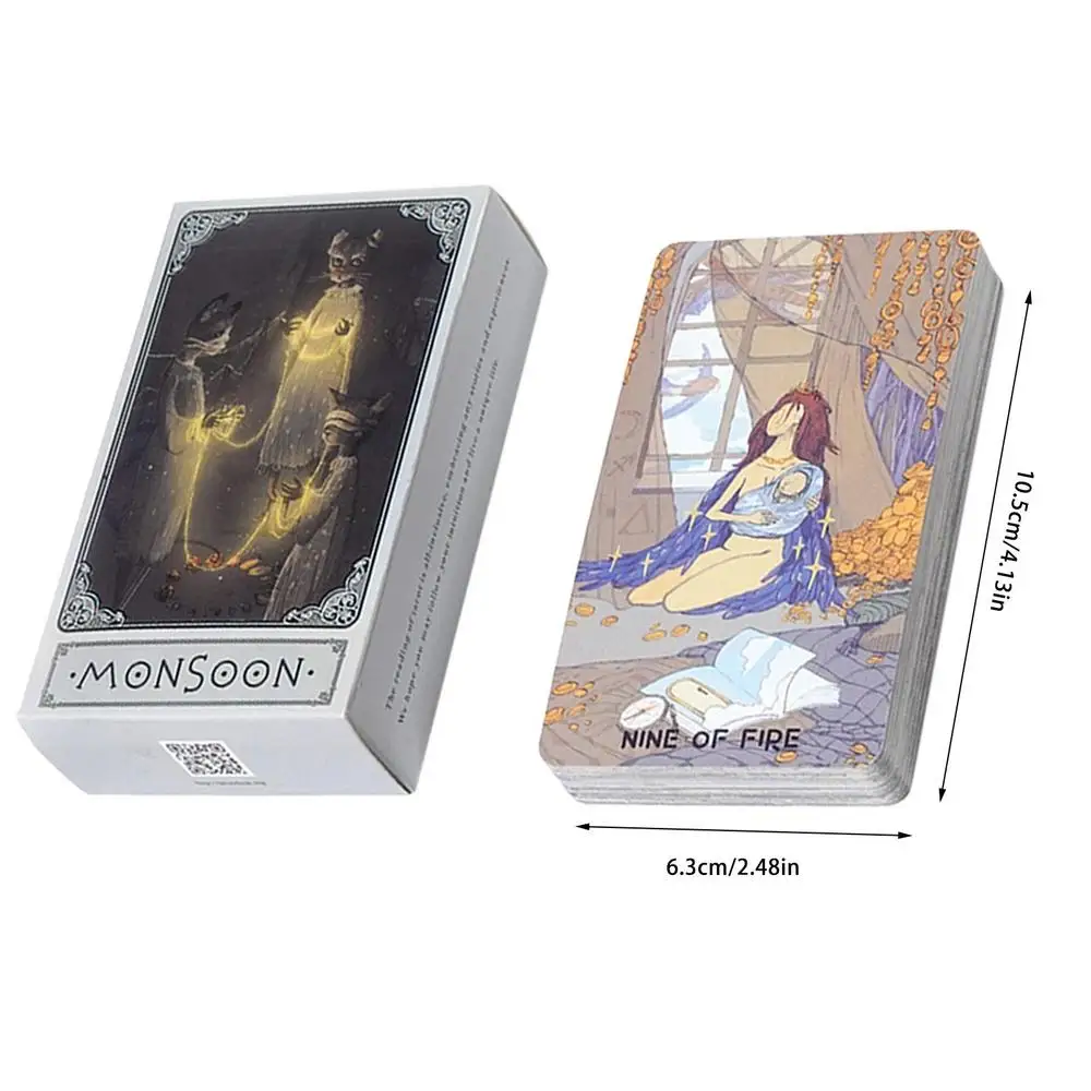 Baraja De Tarot, Versión En Inglés, Cartas De Adivinación Ilustradas
