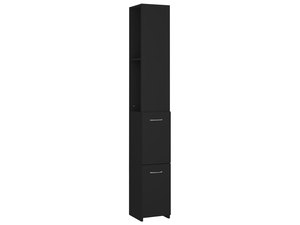 Mueble de cuarto de baño VIDAXL Negro Madera contrachapada (25x25x170 cm)