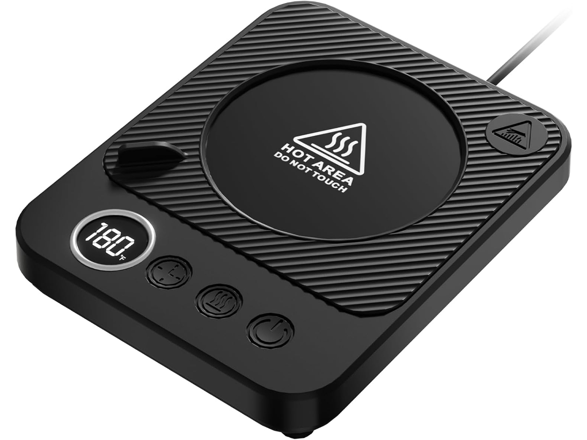 Calentador de tazas Digitallab, calentador de tazas de escritorio de 36 W (negro)