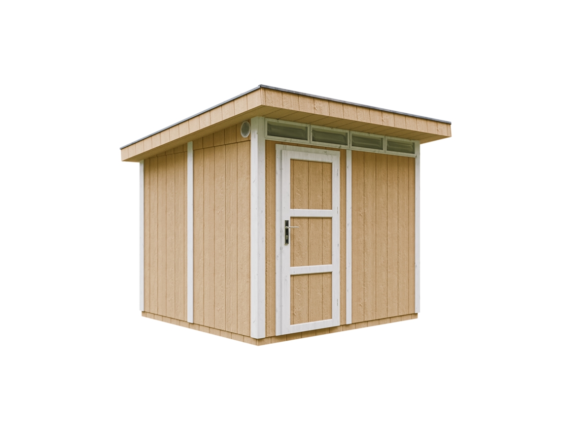 Caseta Jardin paneles a base de Madera LP SmartSide 5,9 m² con Suelo y Baldosas Bituminosas - L279xA294xA237 cm - TIMBELA M903 - HARVEST HONEY