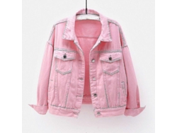 2026-abrigos De Mujer Para Primavera Y Otoño Chaqueta De Jean De Manga Larga Caliente Sólido S2024123017298