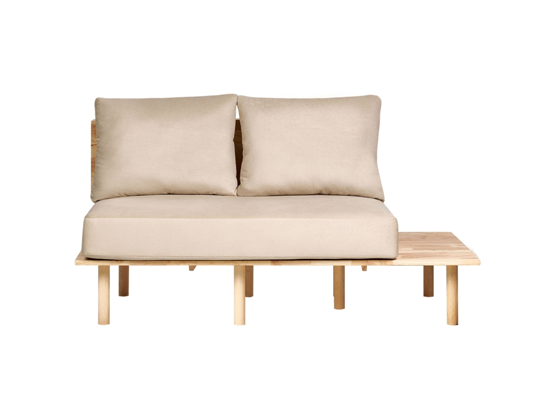 Sofá de 2 plazas BELIANI Salo de Poliéster Beige 155x104x74