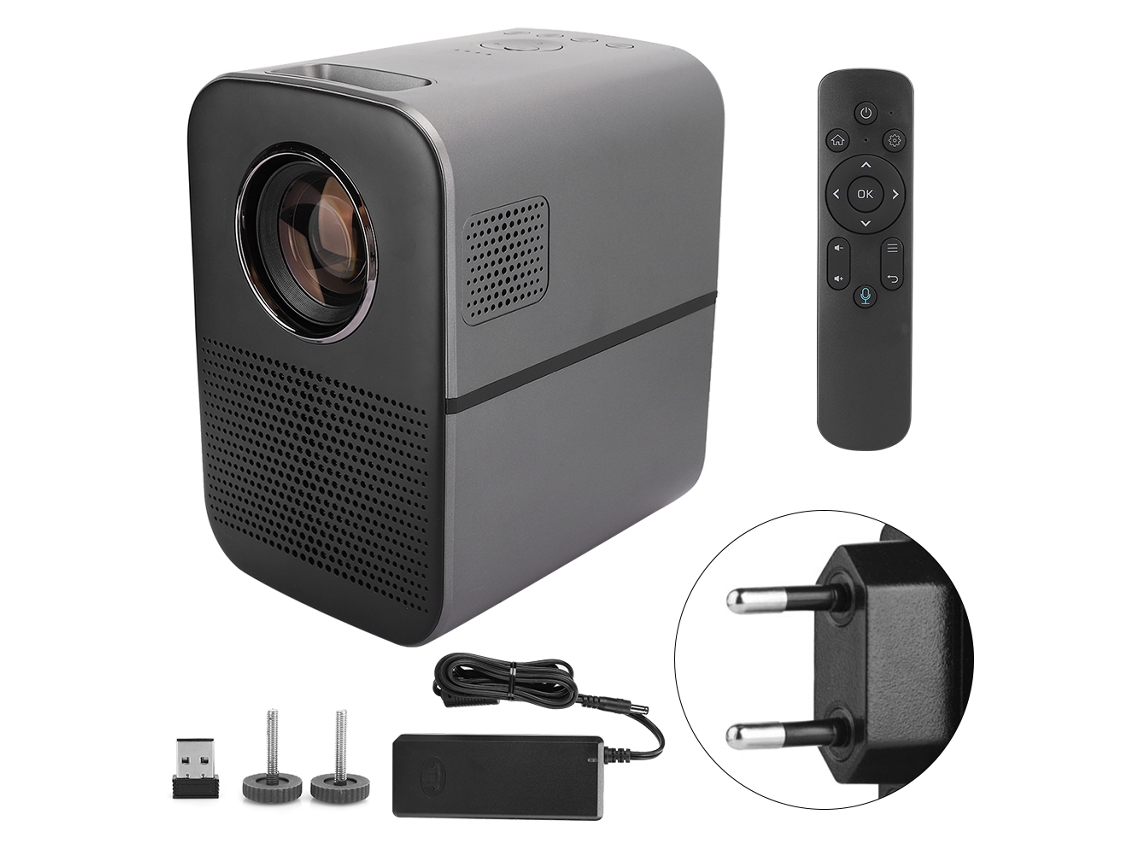 Proyector LED portátil inteligente HD para el hogar
