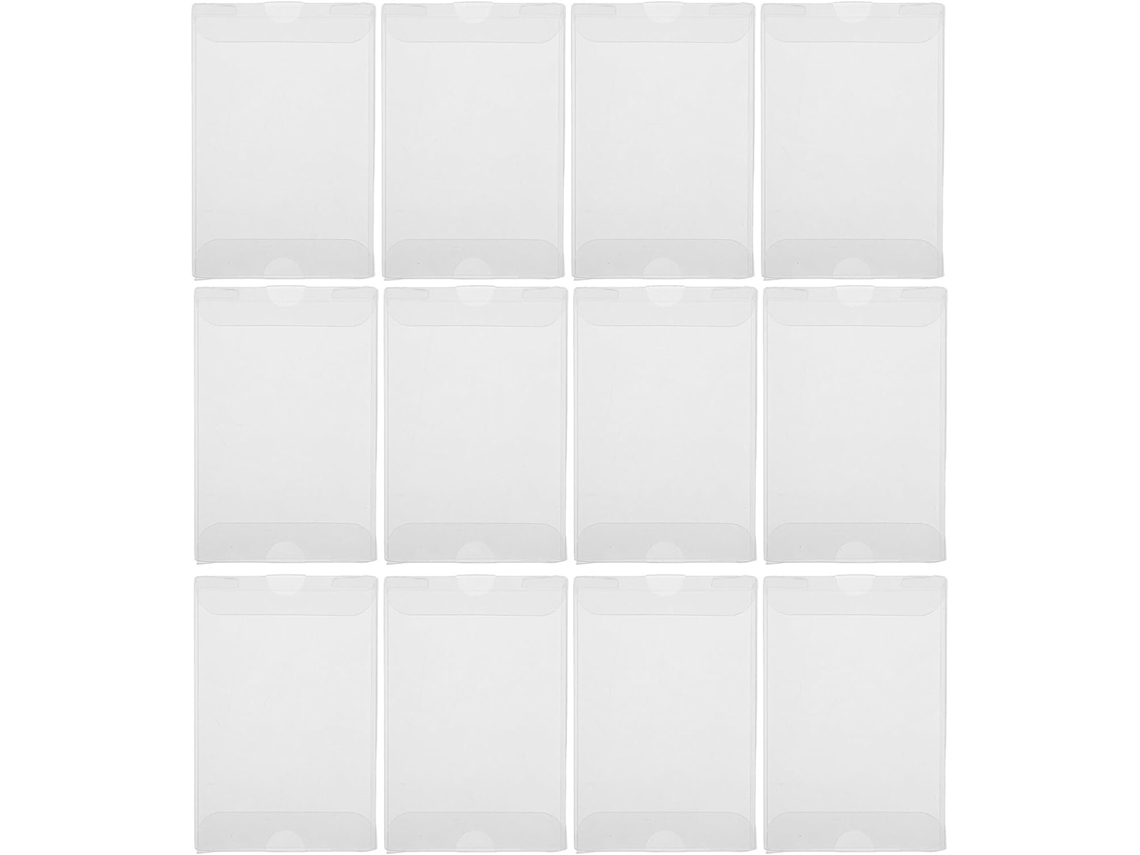 Juego de 12 protectores de casete de PVC transparente, resistentes al polvo y a la humedad - Gokoco