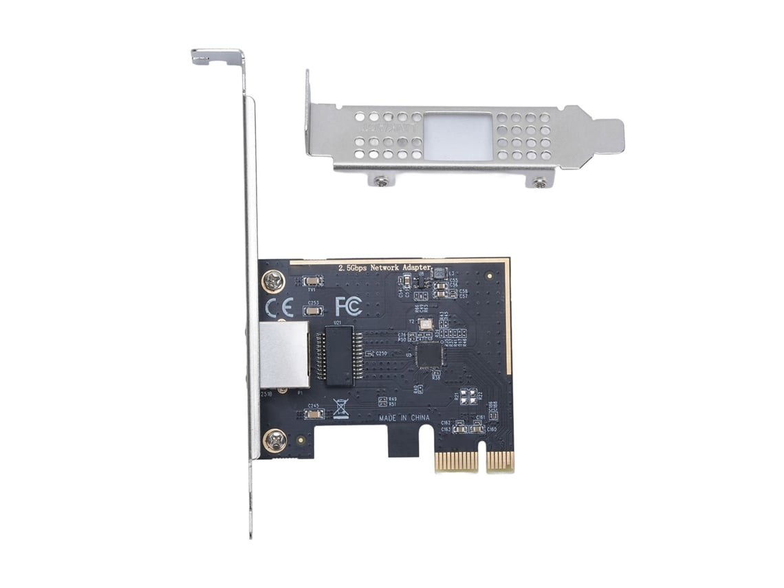 Tarjeta De Red Pci Express De Alta Velocidad 10/100/1000m/2.5g Para Ordenadores De Sobremesa Con Arranque Sin Disco