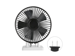 Mini ventilador eléctrico de mesa/escritorio con gran flujo de aire para secado de manicura, enchufe estadounidense de 110 V.