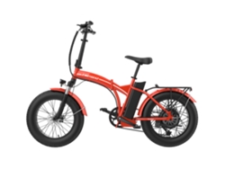 Bicicleta eléctrica plegable Toledo naranja para adultos, Kenda Fat Tire, motor 20x4, 36 V, 250 W.