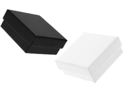 Juego 2 Cajas Joyería Papel Apilables Negras Forro Espuma Terciopelo Mayor Espacio Almacenamiento Protección