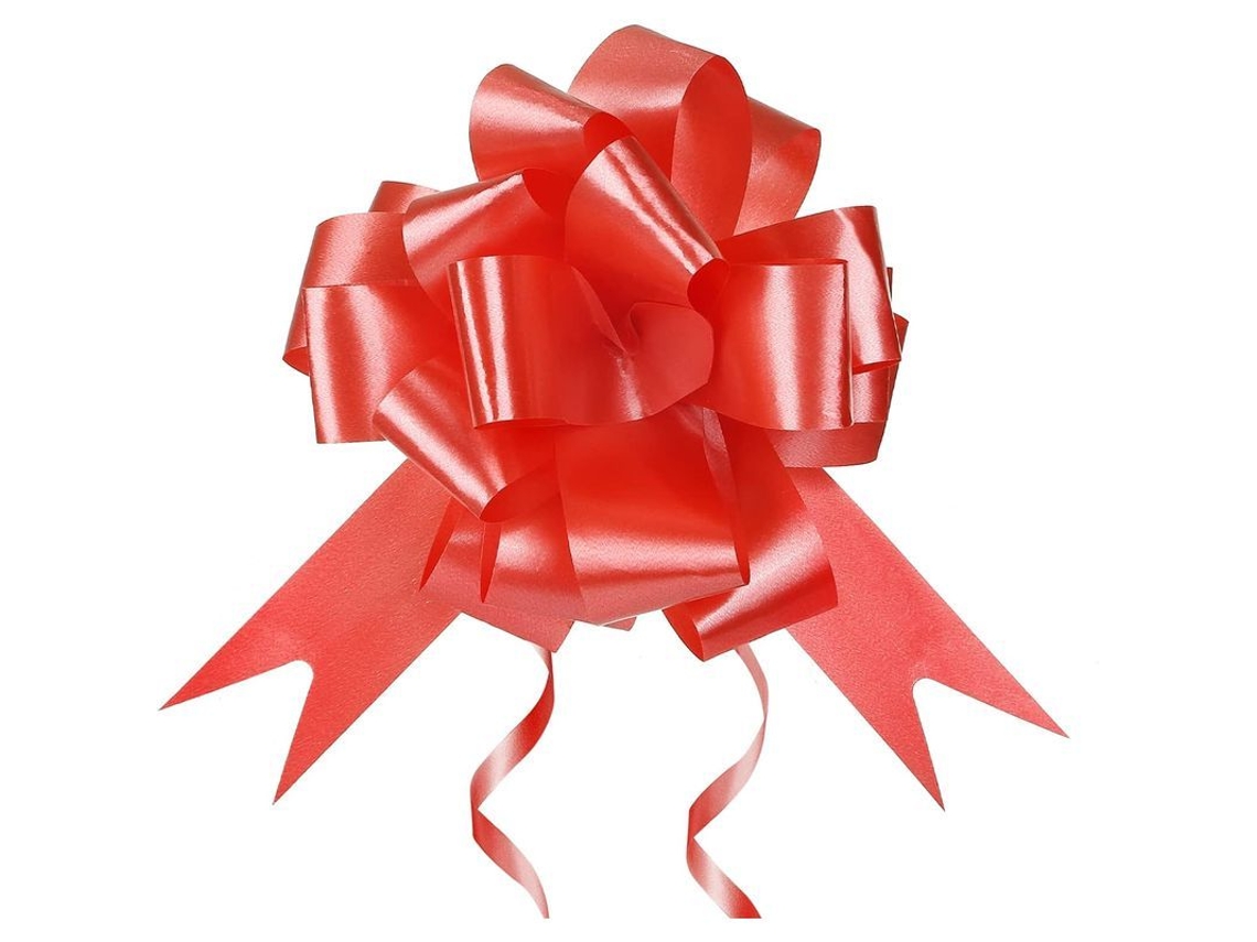 Paquete De 60 Lazos De Cinta Roja Para Envolver Regalos, Navidad Y Decoraciones Para Manualidades.